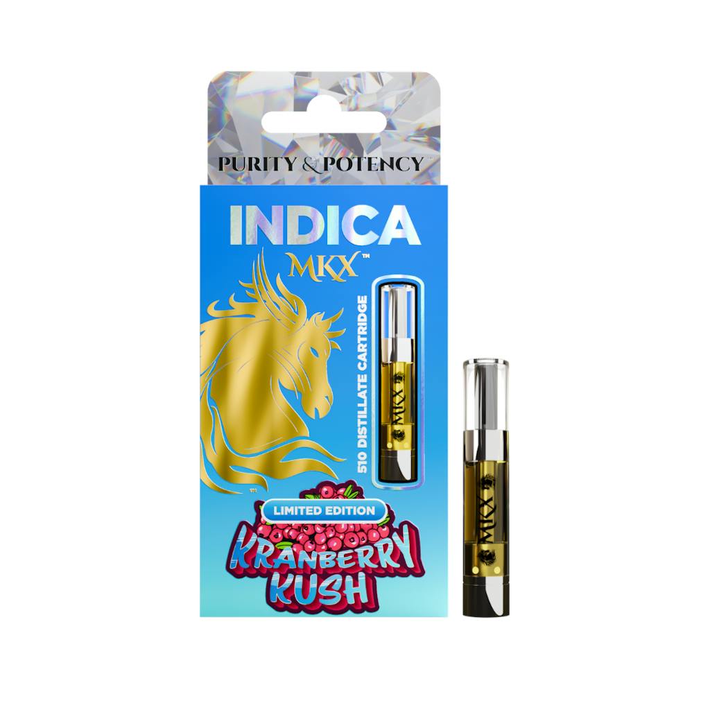 Photograph of product: MKX - 1g Cart - Limited Edition Kranberry Kush Indica