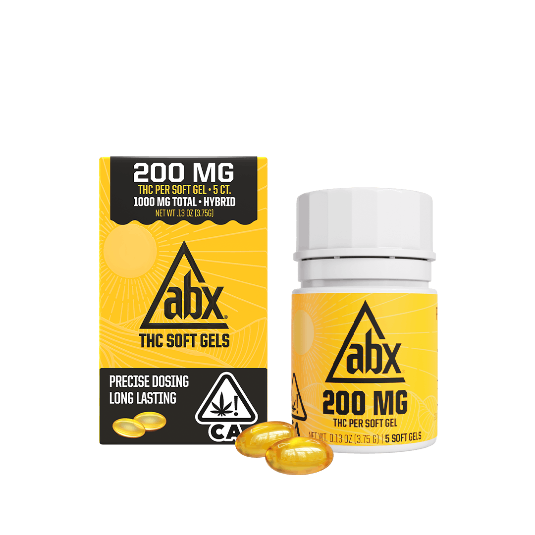 Photograph of product: 100mg THC Soft Gel Capsules (Hybrid) 200mg/1000mg 5ct $82