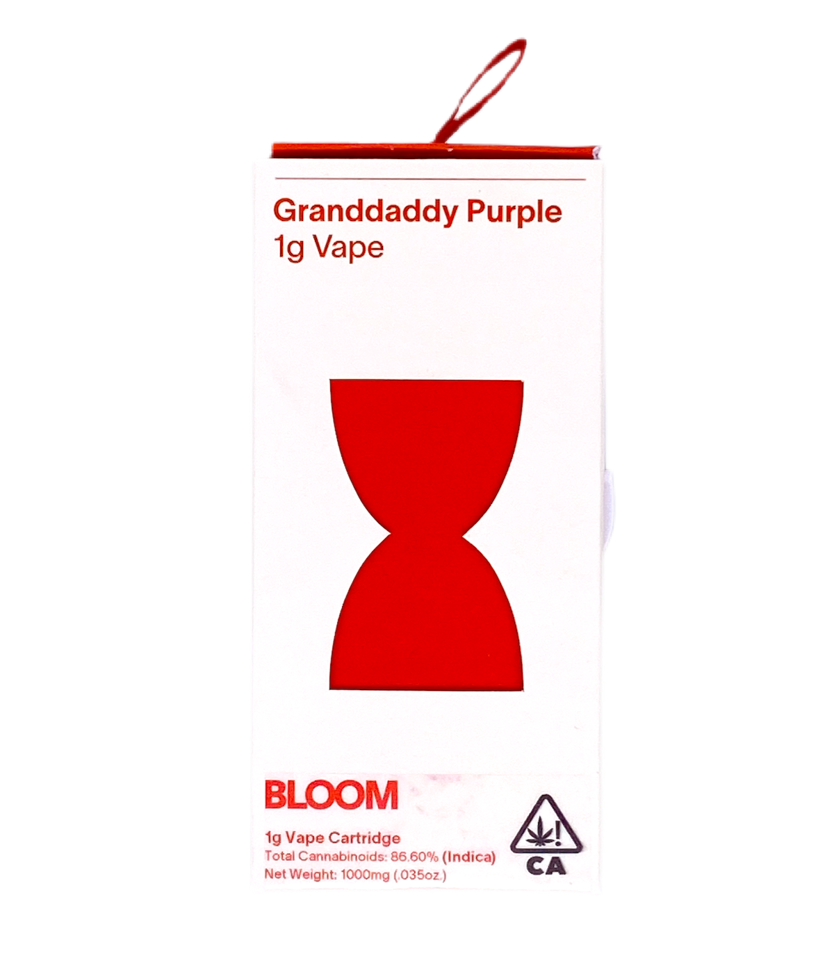 Photograph of product: Bloom Granddaddy Purple Vape Cart., 1g