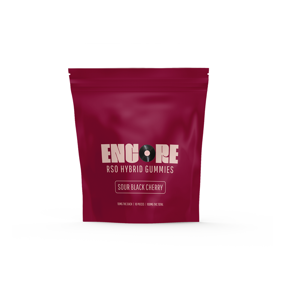 Photograph of product: Encore | RSO Black Cherry | Soft Lozenges | 10 Pack 100mg