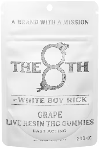 Photograph of Product: White Boy Rick - Gummies - 200mg Live Resin Nano - Grape