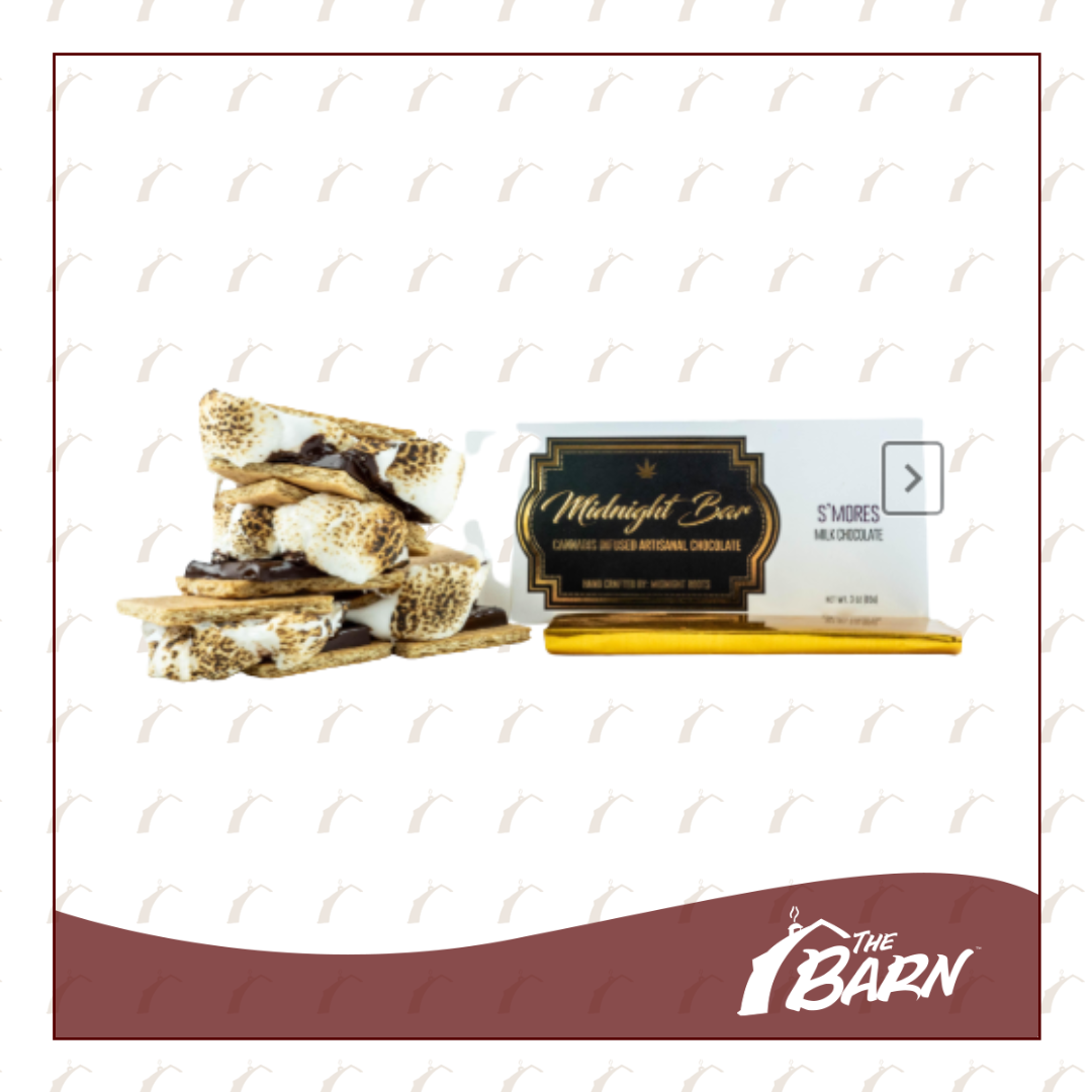 Photograph of product: Midnight Roots 200mg Chocolate Bar - Smores - REC