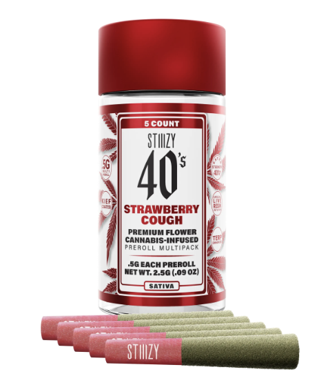 Photograph of product: Strawberry Cough - 2.5g 5pck Infused Pre-rolls