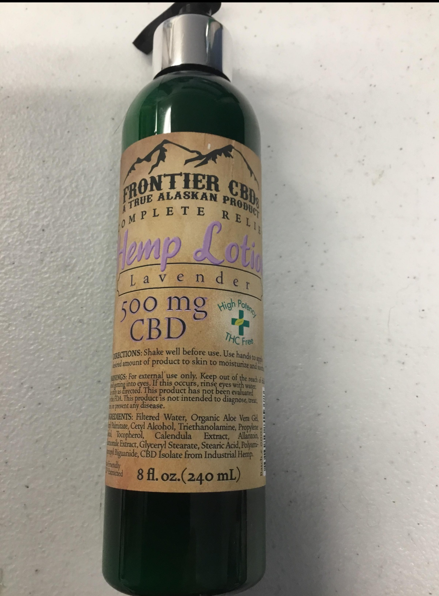 Photograph of product: Hemp Lotion Lavender