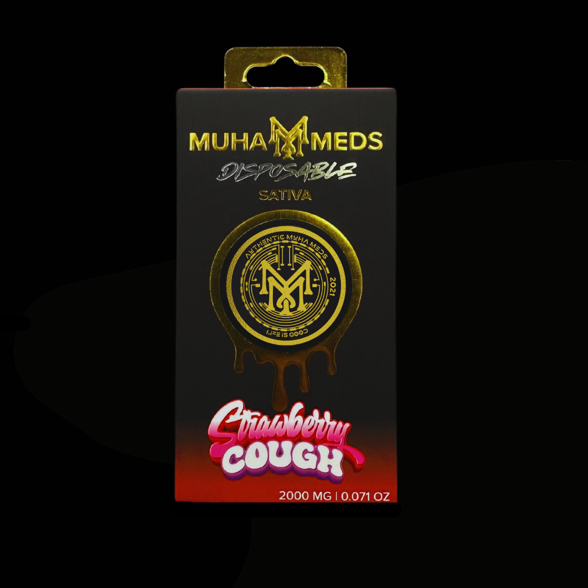 Photograph of product: Muha Meds 2g Disposable | Strawberry Cough - Oui'd