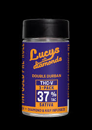 Photograph of product: Lucy's Double Durban | 0.7g 3pk Preroll