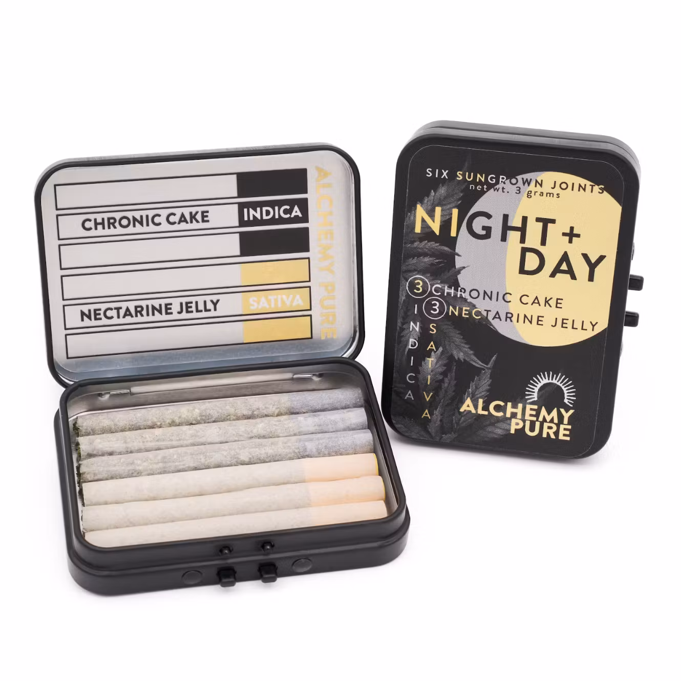 Photograph of product: Alchemy Pure - Night/Day Preroll 6pk - 3g
