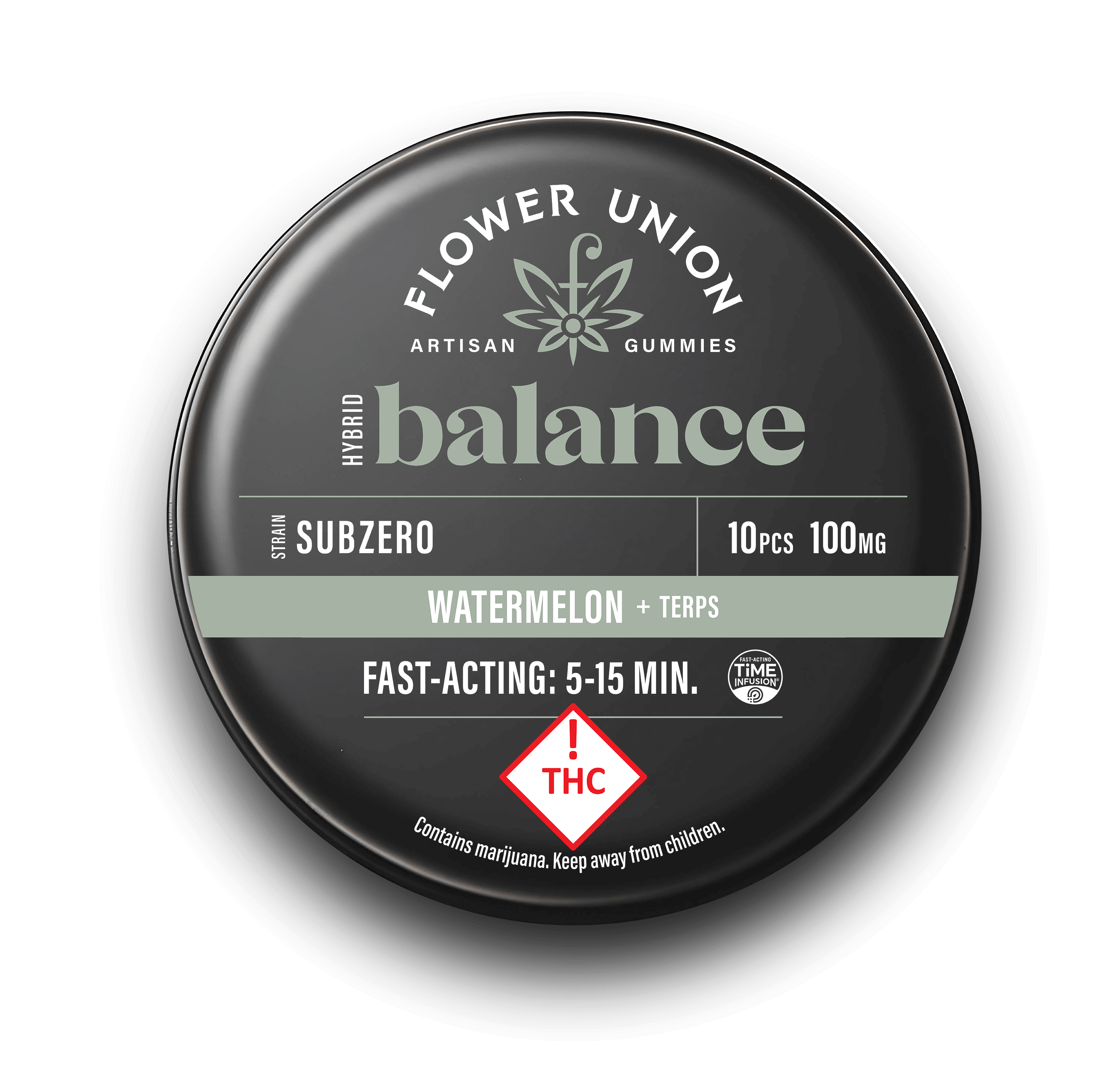 Photograph of product: Flower Union - Artisan Gummies - Watermelon (H) 100mg