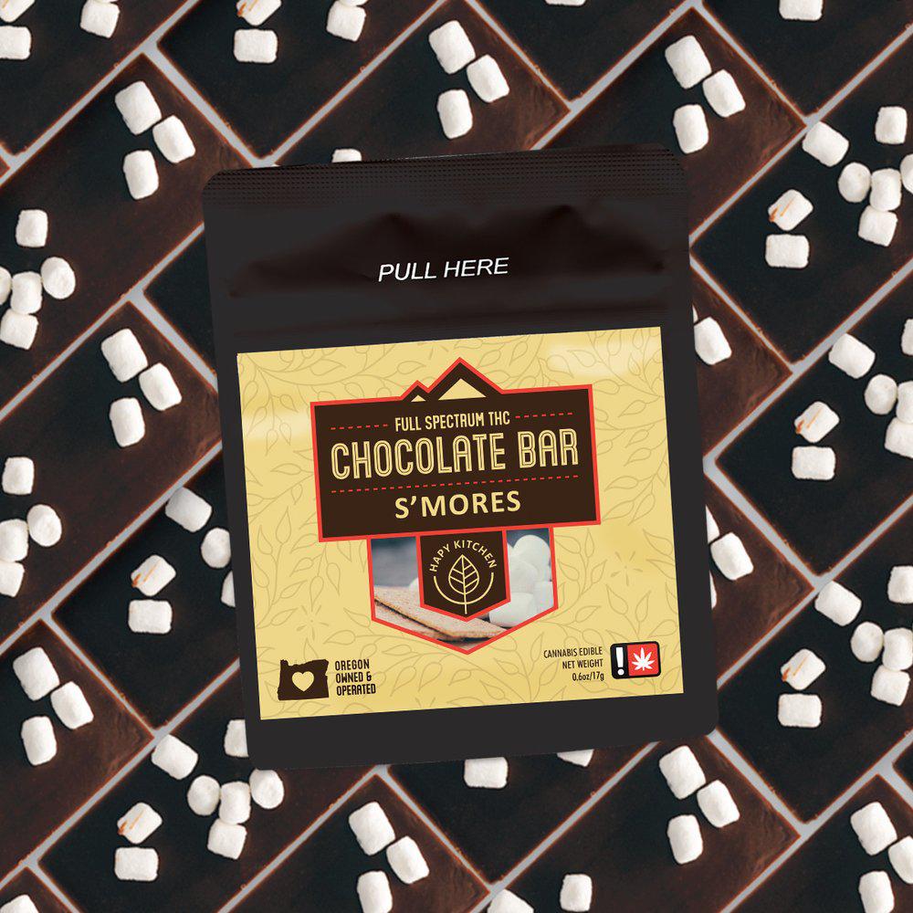 Photograph of product: HAPY KITCHEN | SMORES DARK CHOCOLATE BAR | TH-oui