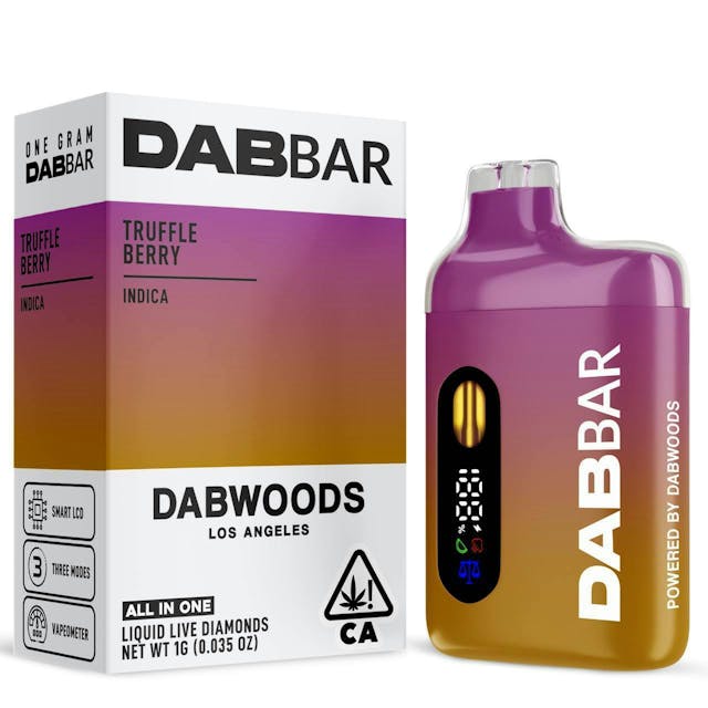 Photograph of product: Dabwoods DABBAR 2.0 | 1g - Truffle Berry - AIO - Oui'd - 