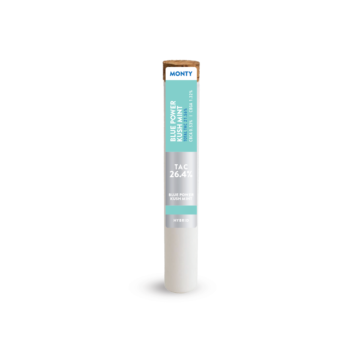 Photograph of product: MONTY | Blue Power Kush Mint | Pre-Rolls | 1 x King