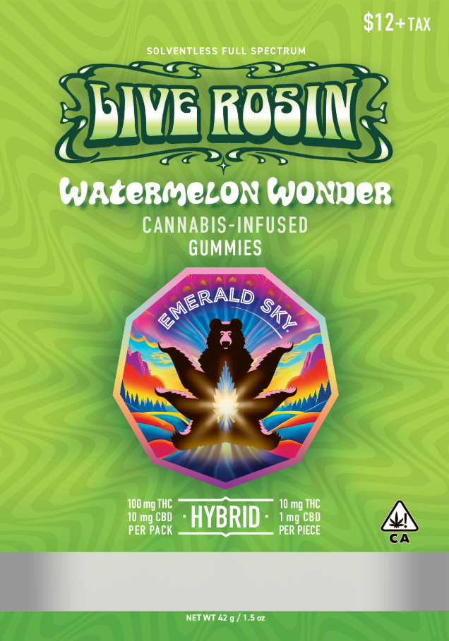 Photograph of product: WATERMELON WONDER - GRAPES N CREAM (H) 10PK ROSIN GUMMIES