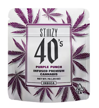 Photograph of product: STIIIZY Purple Punch Infused 40's - 7g