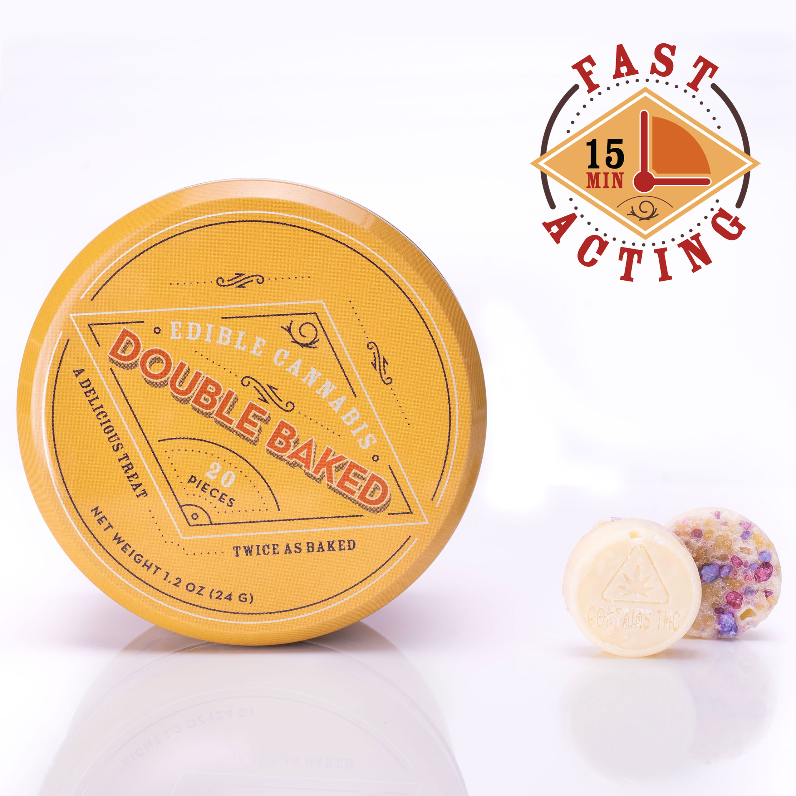 Photograph of product: Nano RSO Oui'd Cake Batter Cheesecake Chocolates 100mg (20pk)