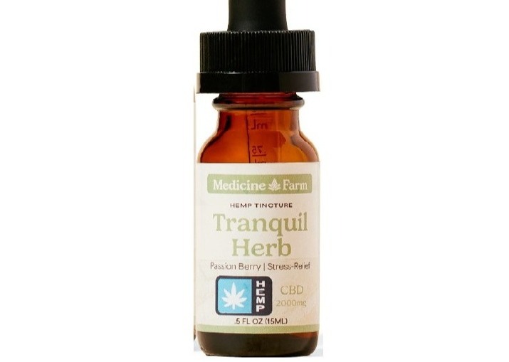 Photograph of product: Tranquil Herb CBD Tincture 15mL (Medicine Farm)