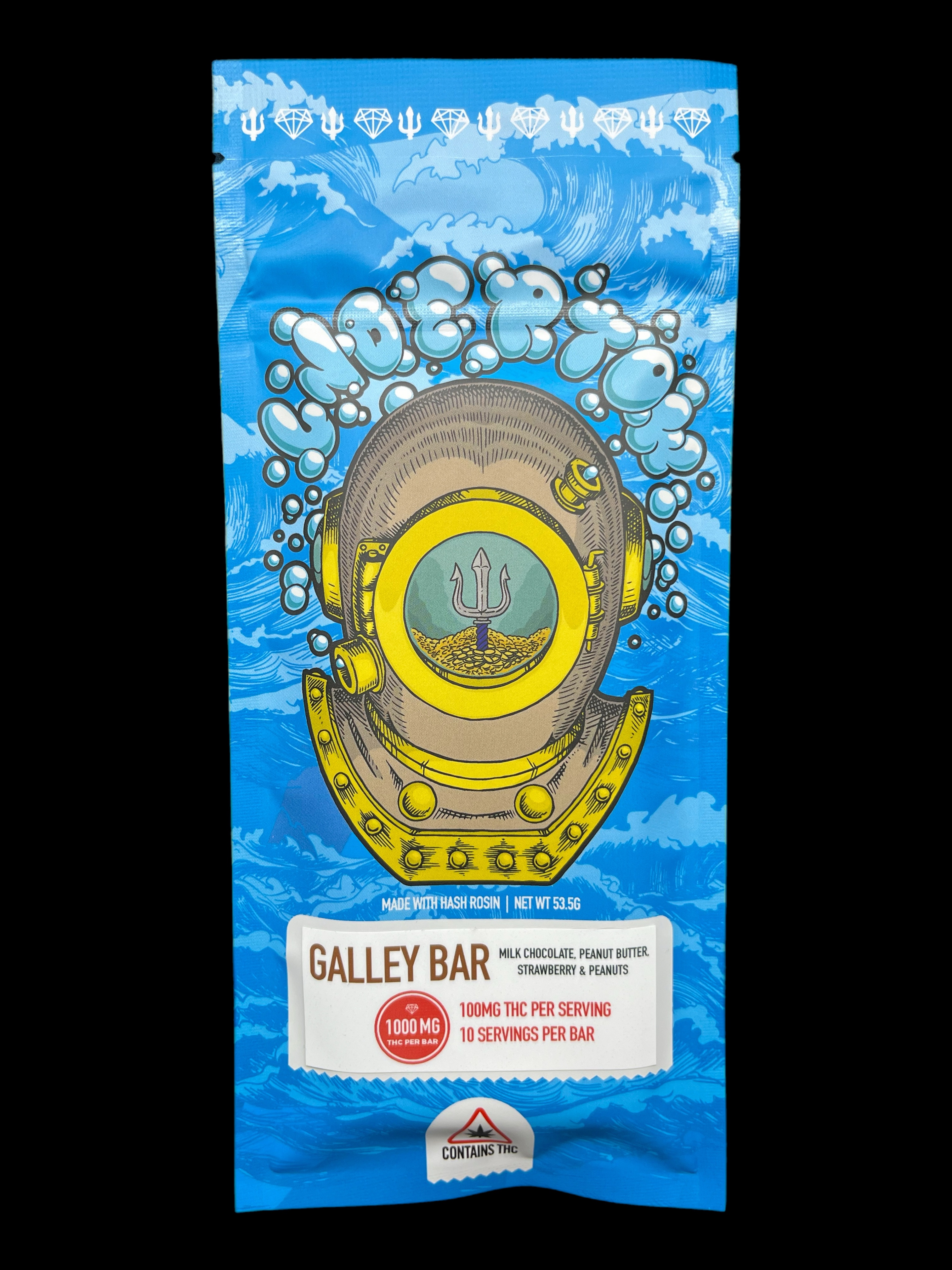 Photograph of product: Undertow Oui'd: The Galley 1000mg Chocolate Bar