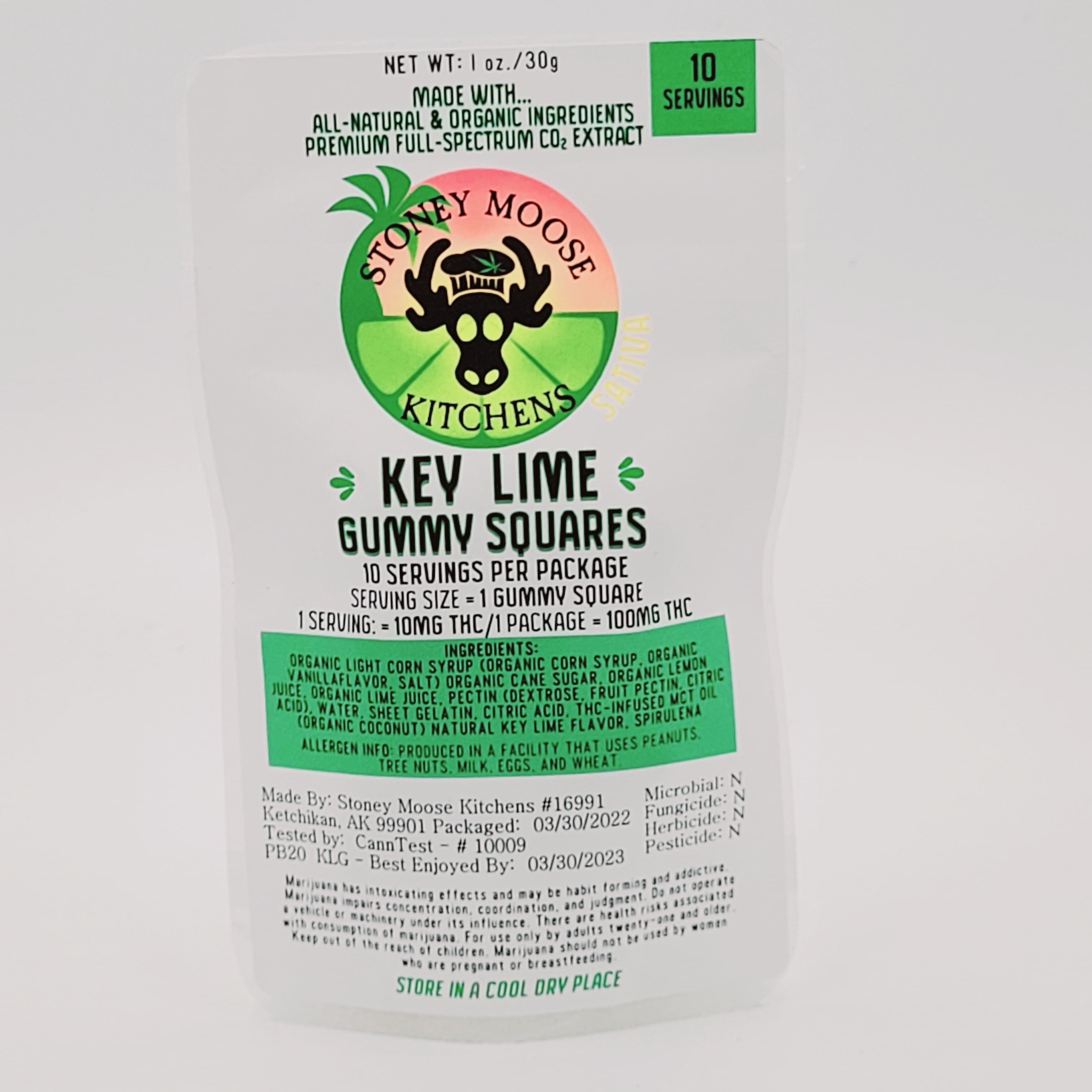 Photograph of product: Gummy Sqs Key Lime-100mg