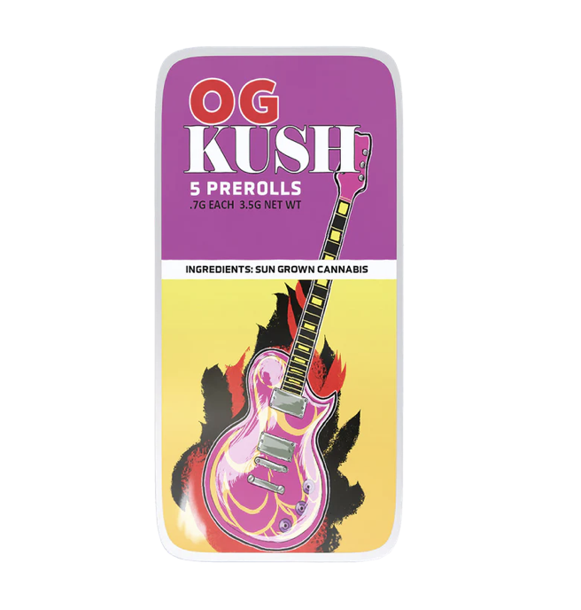 Photograph of product: High Falls Canna | OG Kush | 3.5g 5pk Pre-Rolls