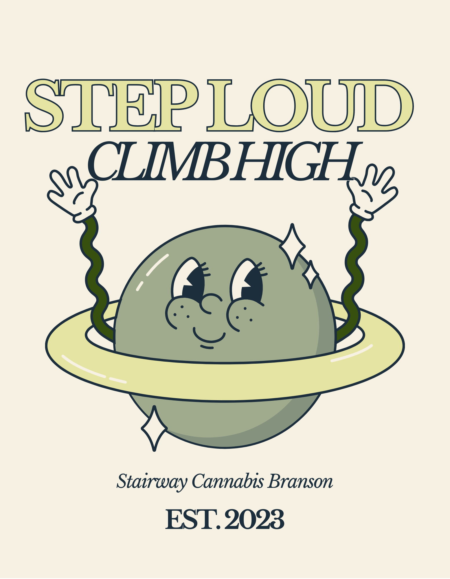 Photograph of product: Stairway Cartoon Planet Tee
