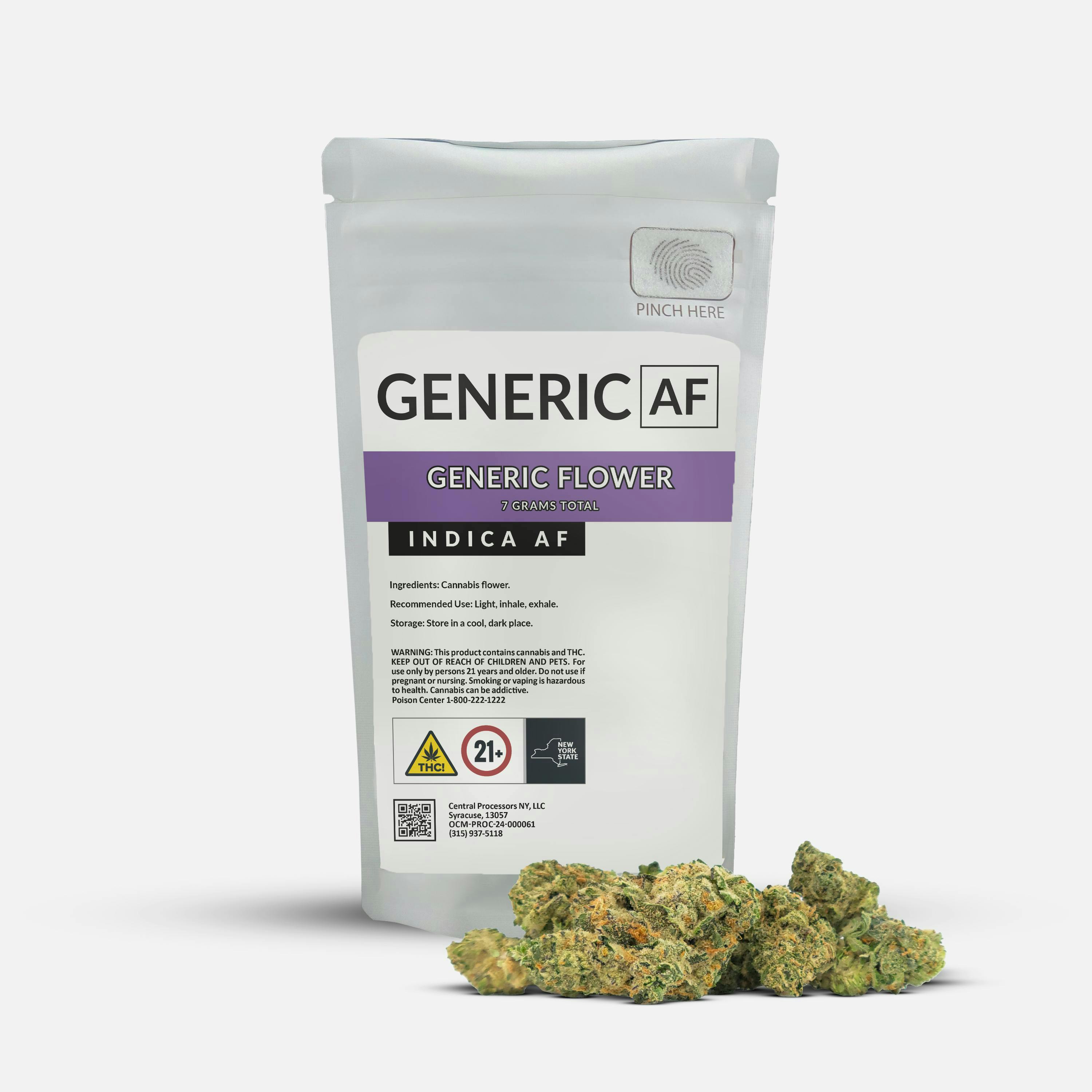Photograph of product: Generic AF | Purple Cookies | Flower | 14g