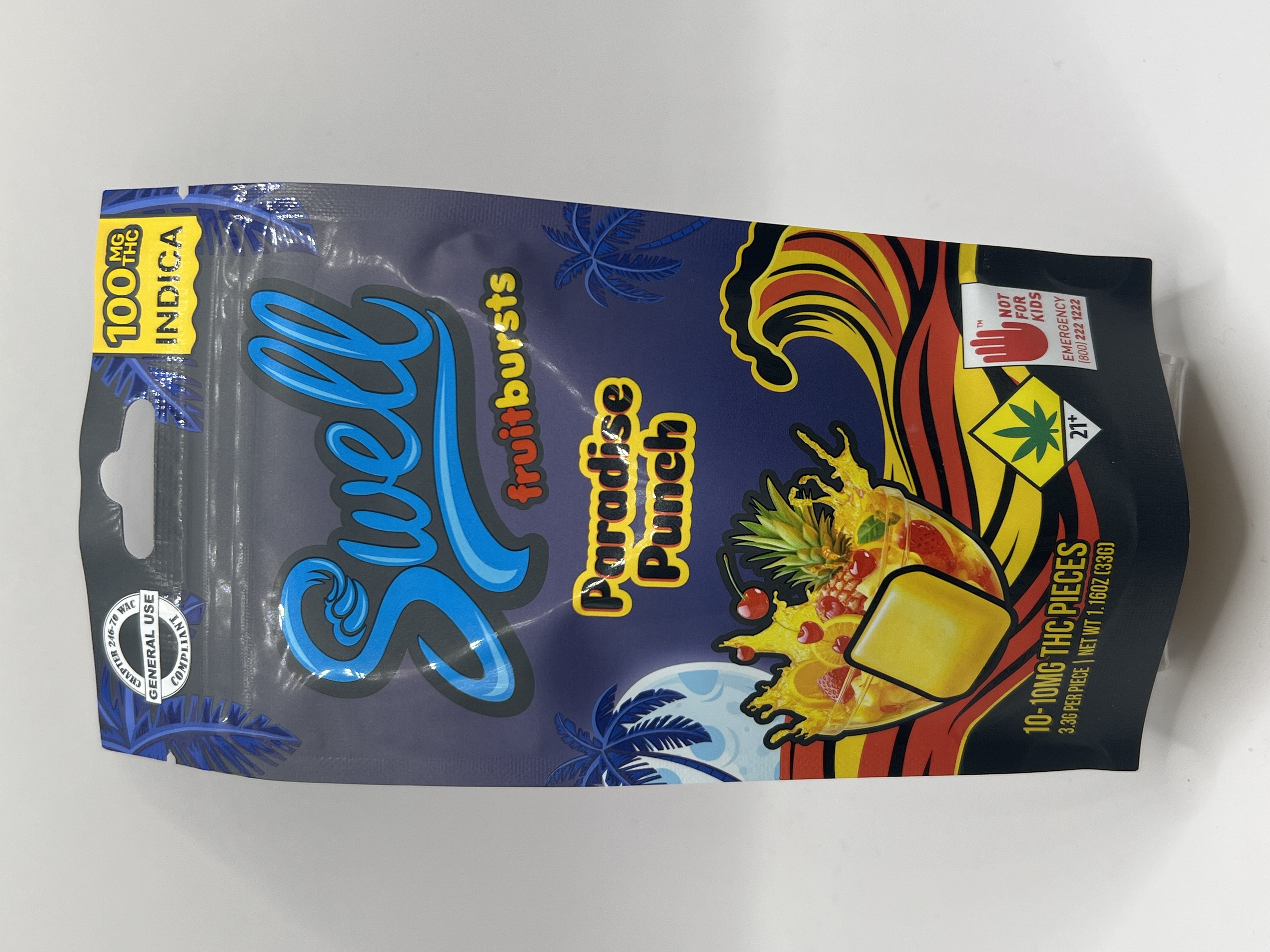 Photograph of product: Fruit Burst - Paradise Punch Oui'd 100mg - EDIBLE