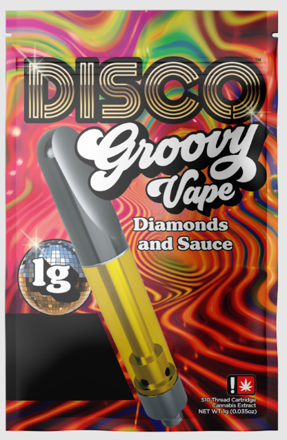 Photograph of product: Cartridge - 1g Disco Dabs Flavored - Apple Blast - GREEN LEAF SPECIAL