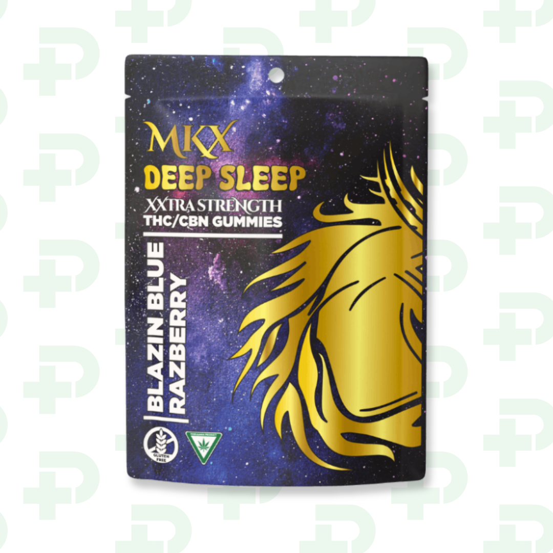Photograph of product: MKX 200mg Gummies CBN - Blue Razz