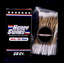 Photograph of product: HEADY SWABS | DUAL TIP TECH | 50CT