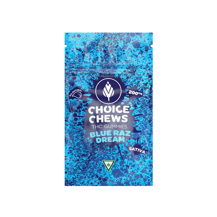 Photograph of product: Blue Raz Dream Gummies, Oui'd, 200mg