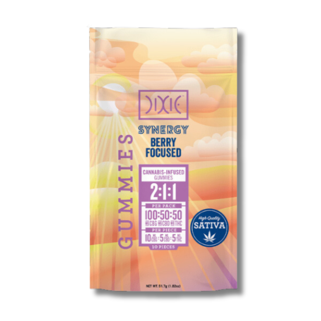 Photograph of product: Dixie - Synergy Berry Focused - 2:1: ummies - 100mg - Oui'd