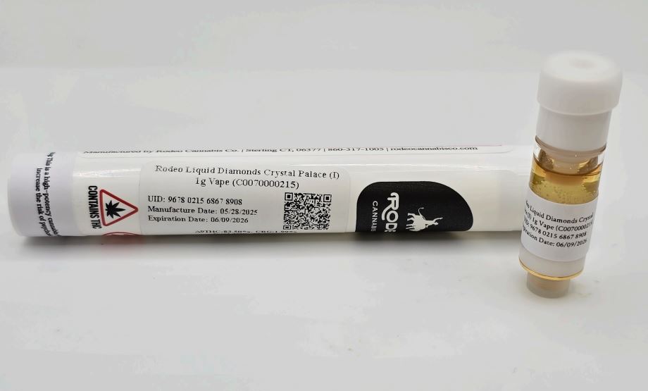 Photograph of product: Liquid Diamonds Crystal Palace Vape Cart T835 (7-00215)