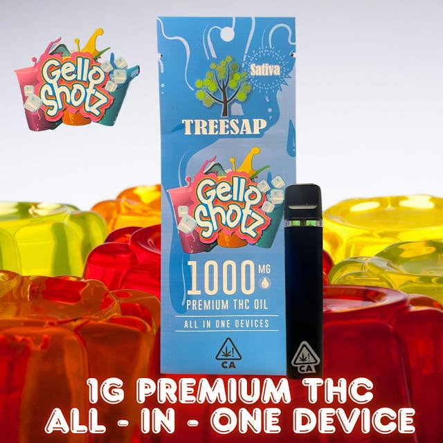 Photograph of product: Treesap 1g AIO Gello Shotz - 