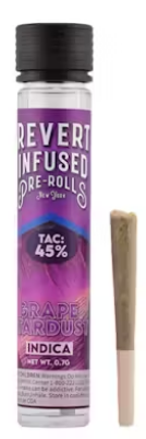 Photograph of product: Grape Stardust - Infused Preroll - Revert