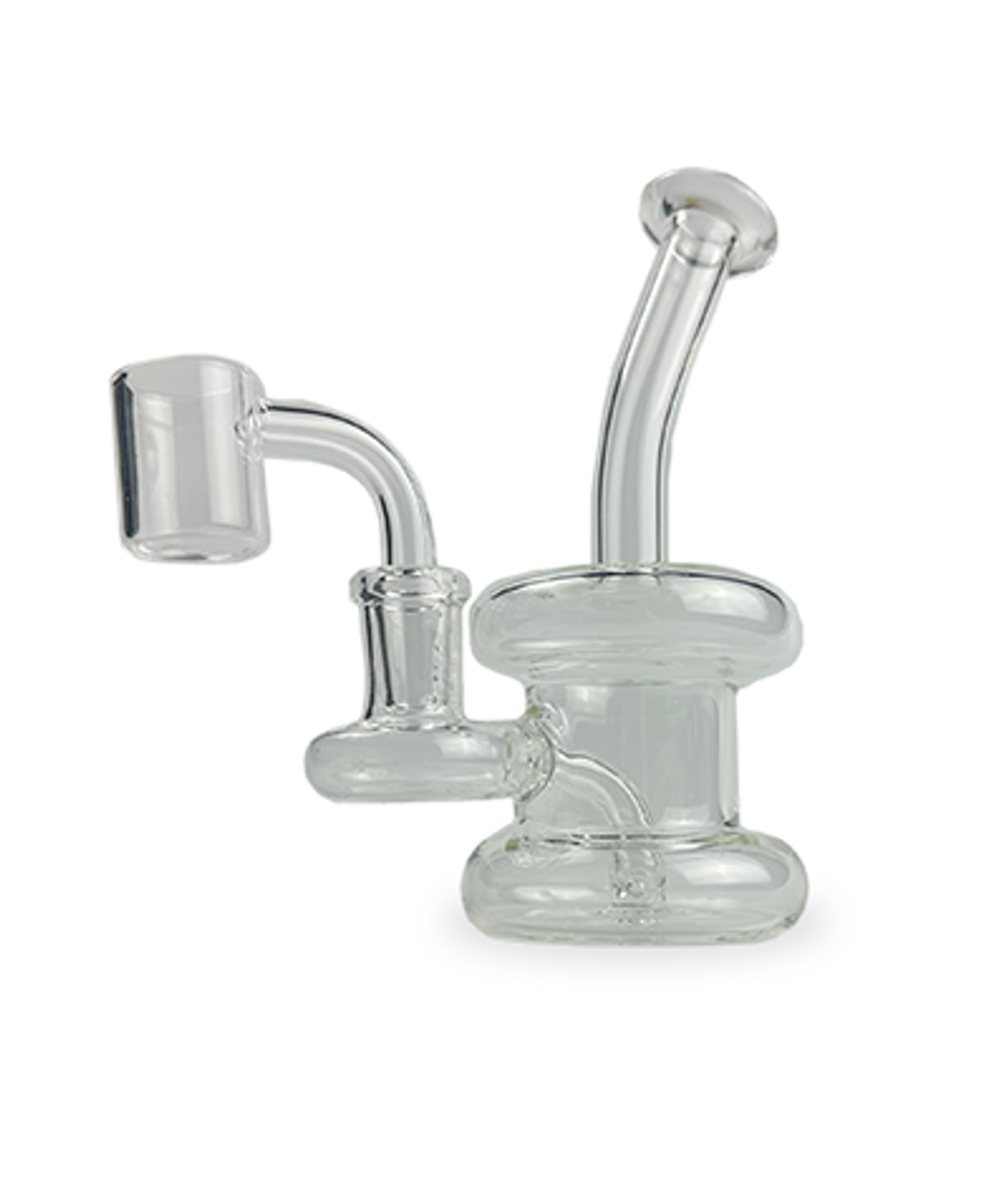 Photograph of product: SirEEL - 6" Bent Neck Clear Hanger Rig with Banger