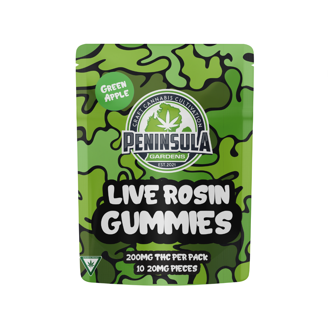 Photograph of Product: Peninsula - 200mg Gummies - Green Apple