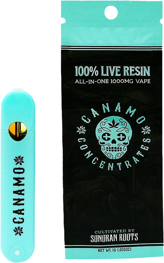 Photograph of product: Canamo - AIO Live Resin - Curacao (S) (1.0g)