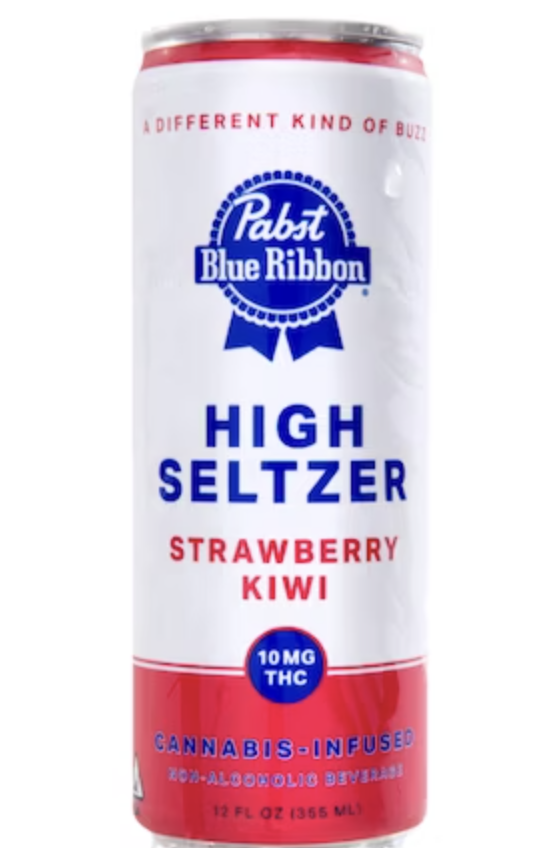 Photograph of product: PBR - Strawberry Kiwi - Infused Seltzer - 12oz/10mg