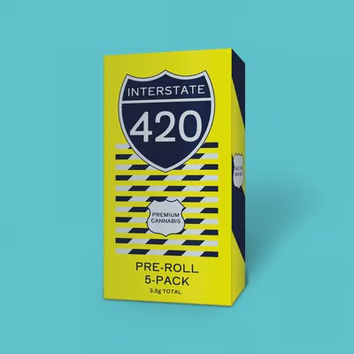 Photograph of product: Interstate 420 | Pre-Roll Pack | Papaya Bomb