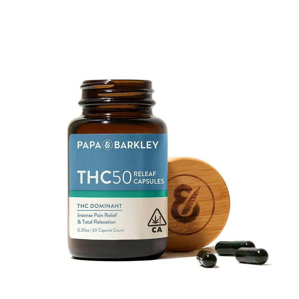 Photograph of product: Papa & Barkley - TH-oui50 Releaf Capsules - 20ct