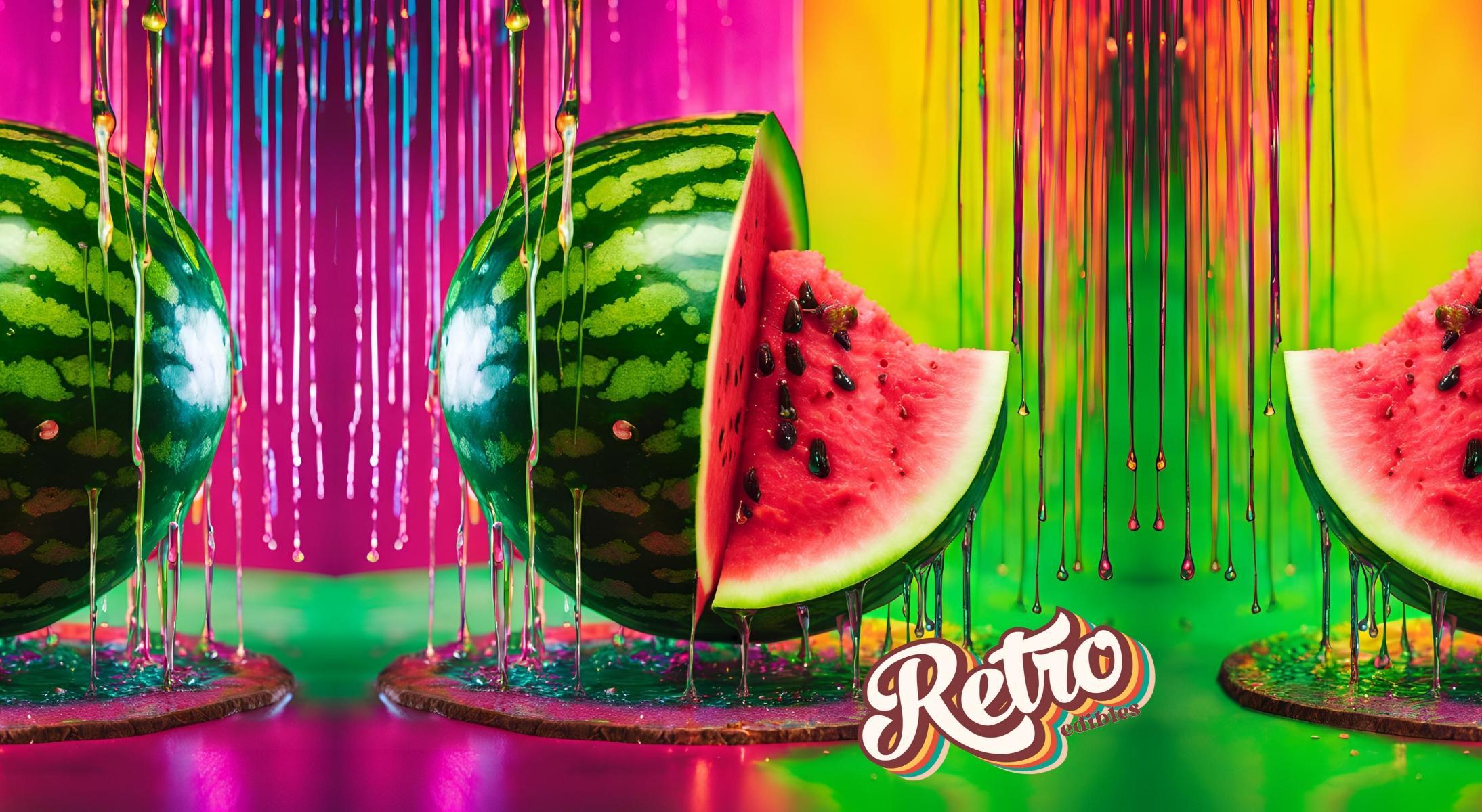 Photograph of product: Retro Vibes - Watermelon - Fast Acting Syrup - 100 mg