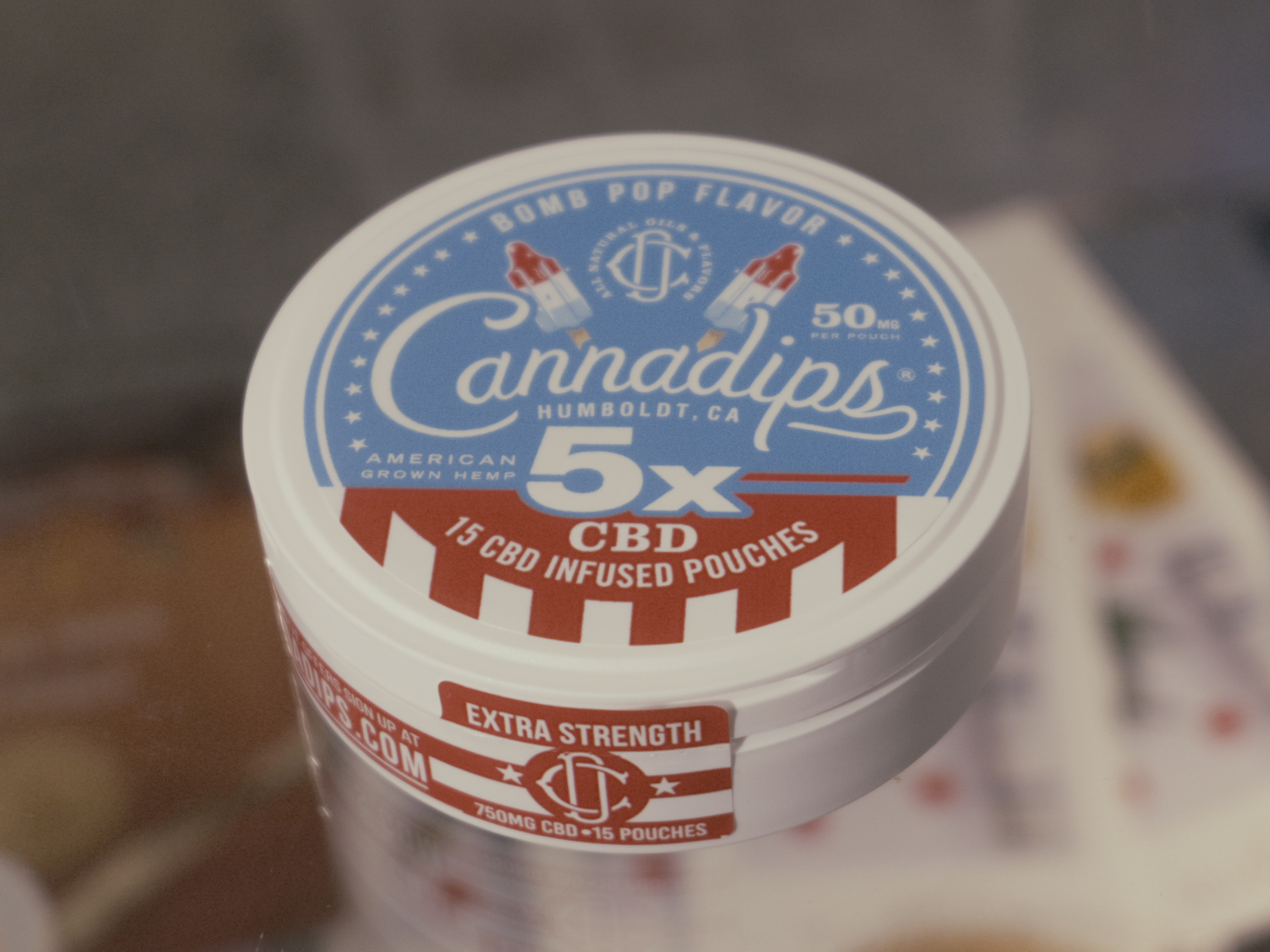 Photograph of product: CANNADIPS - 5x CBD - BOMB POP