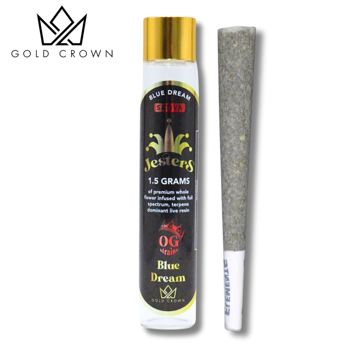 Photograph of product: Jesters - Blue Dream - Infused Pre-Roll