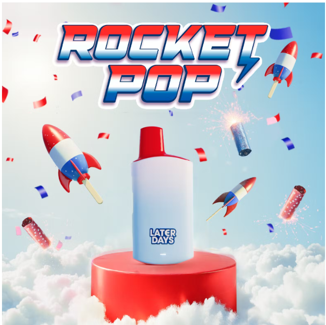 Photograph of product: Later Days | Rocket Pop (S) | AIO Disposable | 2.0g