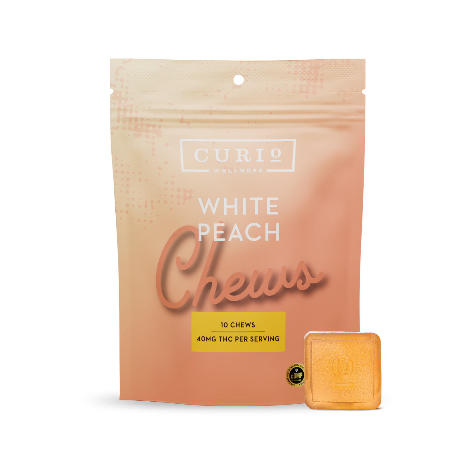 Photograph of product: White Peach Chew | 40mg
