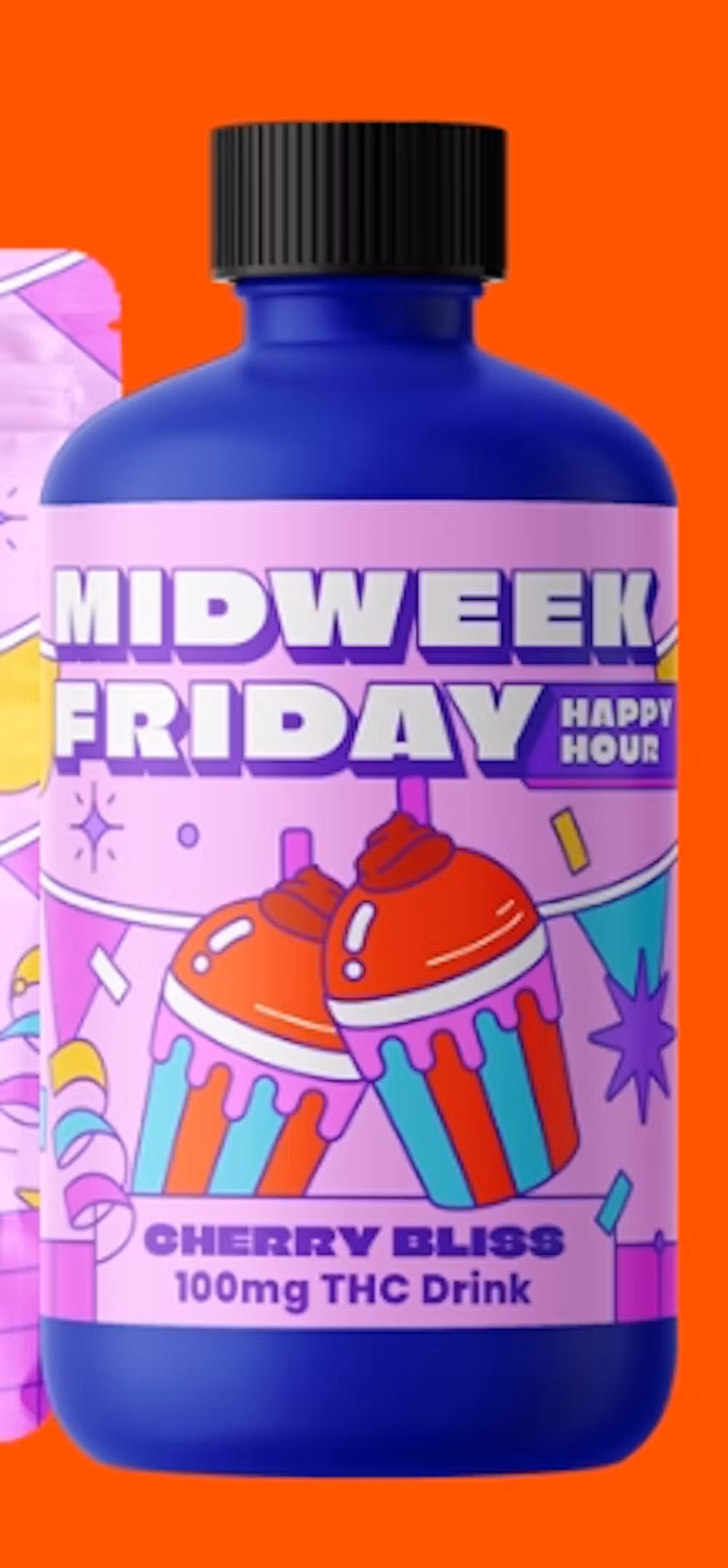 Photograph of product: Orange Float | 100mg | 4oz Drink | Midweek Friday