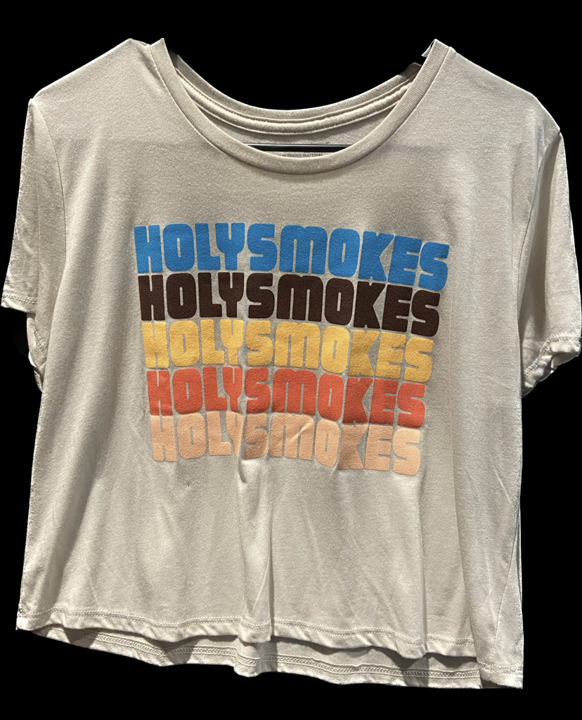 Photograph of product: Holy Smokes Tan Crop Top - XL