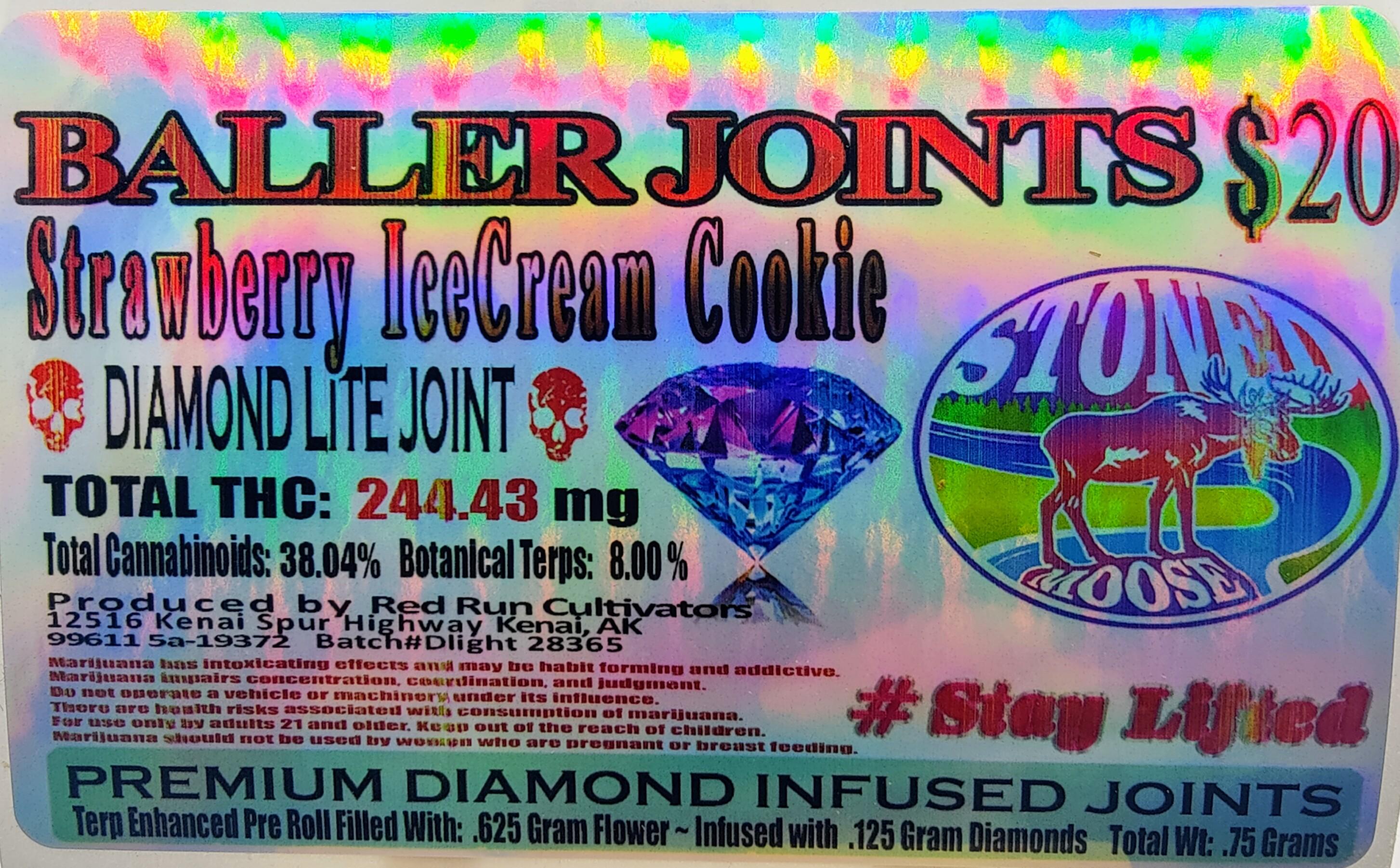 Photograph of product: Strawberry Icecream Cookies Diamond Lite