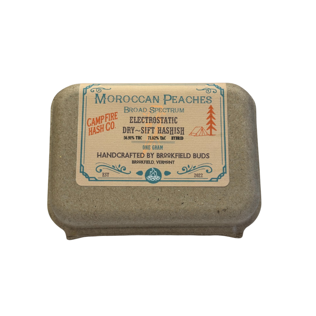 Photograph of product: Electrostatic Dry Sift au chocolat - 1g | Brookfield Buds I Moroccan Peaches