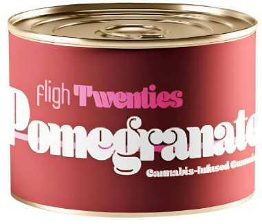 Photograph of product: Fligh - Gummies - (H) - Pomegranate - 100mg