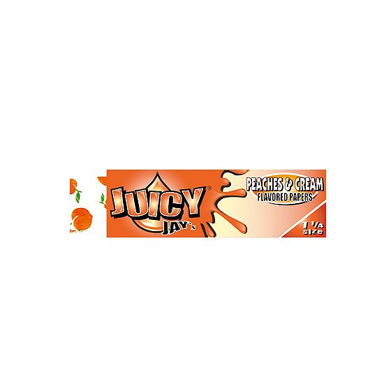 Photograph of product: Juicy Jay's l Peaches & Cream Hemp Papers l 1 1/4